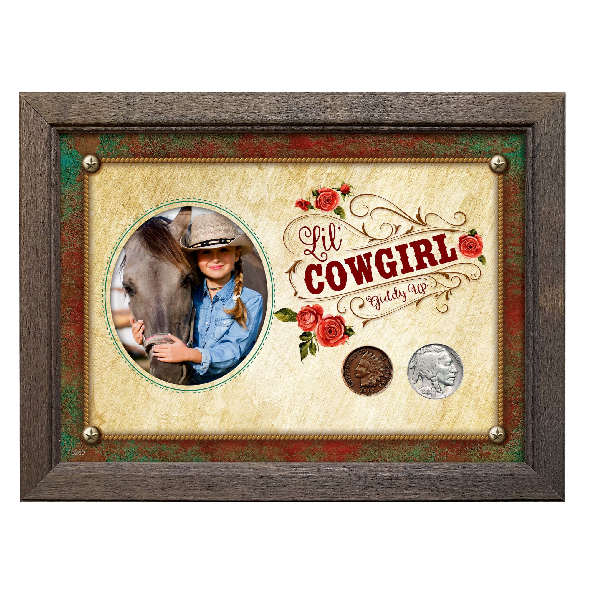 Lil' Cowgirl Coin Set 5" x 7" Frame